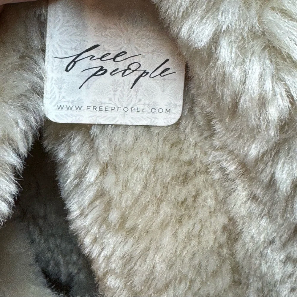 NWT Free People Pretty Perfect‎ Faux Fur Teddy Jacket Bohemian 70s Oversized